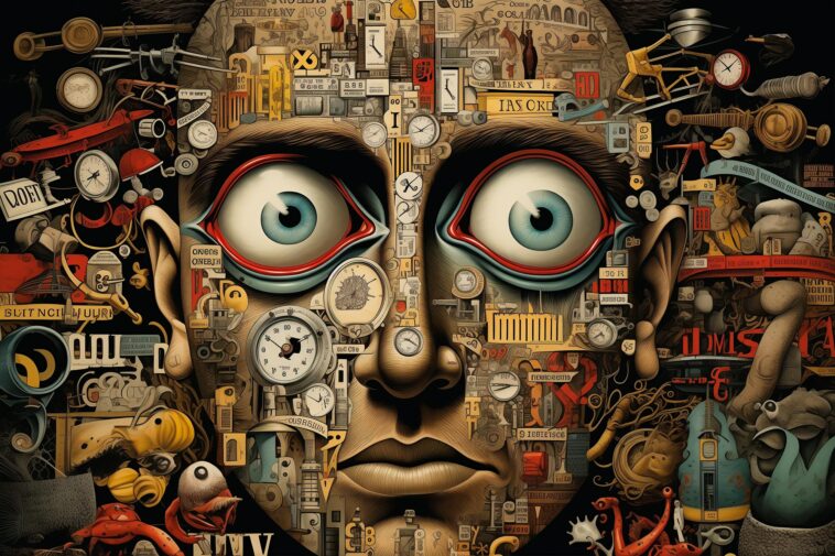 Confused Indifferent Stunned Mental Health Art Concept