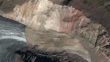 Landslide Wrangell-St. Elias National Park
