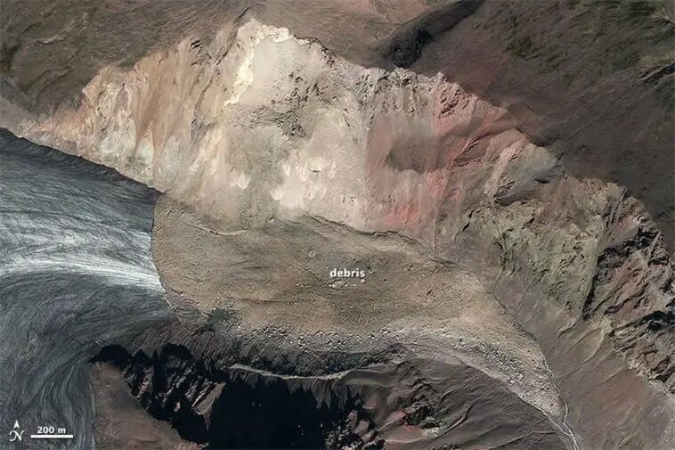 Landslide Wrangell-St. Elias National Park