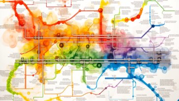 Subway Map Disease Concept