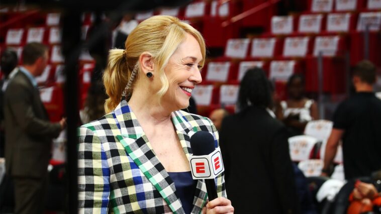 La commentatrice de la NBA Doris Burke a un nouvel emploi.  Elle préférerait toujours parler de basket-ball