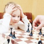 Girl Playing Chess Frustrated