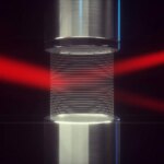 Laser Light Beam Deflected by Air