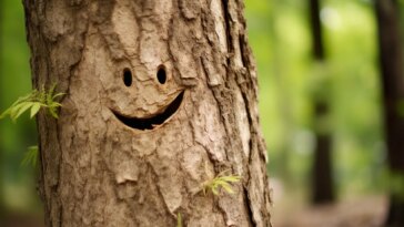 Happy Tree Smiley Face
