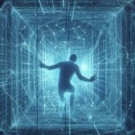 Person Inside Simulation Concept