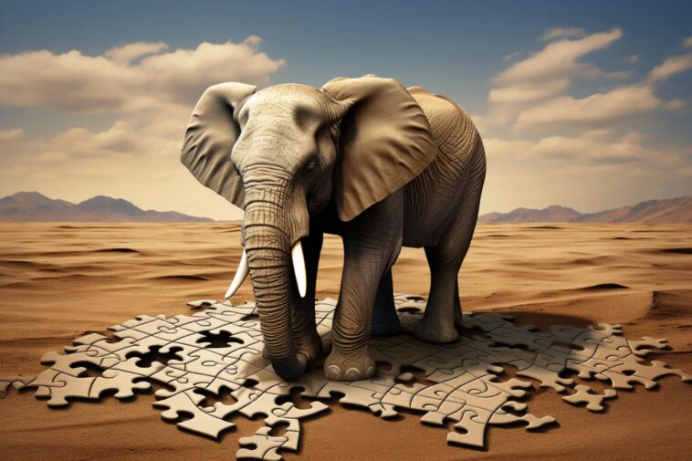 Nouvelle étude : les éléphants d’Asie sauvages affichent des compétences uniques en matière de résolution d’énigmes Puzzle Solving Elephant Art Concept