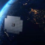 Trail Left by BlueWalker 3 Over Observatorio Astronomico Nacional