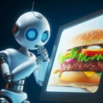 AI Robot Food Burger Concept Art
