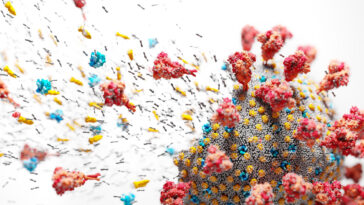 Virus Cell Falling Apart