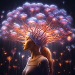 Psychedelic Depression Mental Health Boost Concept Art