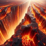 Supervolcan de Californie : découverte « effrayante » de Caltech dans la caldeira de Long Valley Hot Lava Magma Close Art Illustration