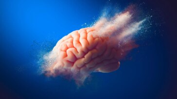 Exploding Brain Dementia Concept