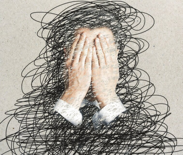 Overwhelmed Stress Concept