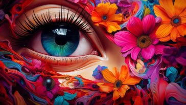 Watching Vivid Colors Smells Art Concept