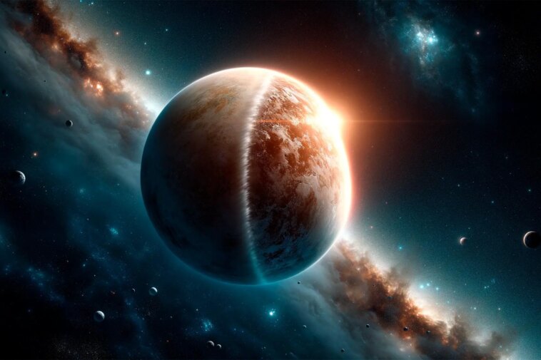 Actes de disparition cosmique : la NASA dévoile le mystère du rétrécissement des exoplanètes Shrinking Exoplanet Illustration