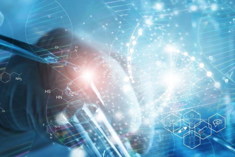 Alchimie atomique – Les scientifiques ont réalisé une percée révolutionnaire dans la chimie de la découverte de médicaments Streamline Drug Creation Concept