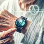 Avertissements portables : les appareils détectent les premiers signes de fragilité Senior Citizen Fitness Tracker Concept Art