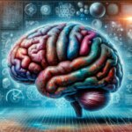 Brain Map Neuroscience Art Concept