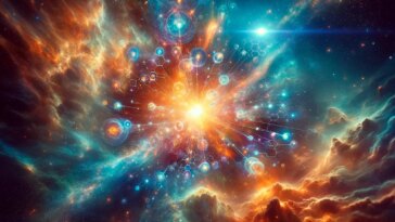 Massive Space Explosion Kilonova Concept