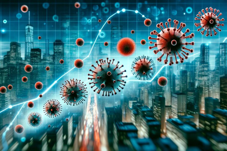 Comment les confinements ont façonné le virus : l'IA découvre les secrets de l'évolution du COVID-19 COVID Virus Evolution Concept Art