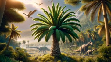 Cycad Plants Dinosaurs Concept Art