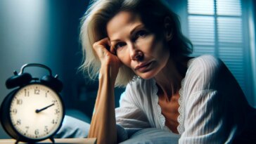 Woman Insomnia Sleep Deficiency Art Concept