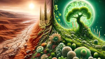 Evolution Complex Life Art Concept