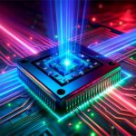 Superconductivity Chip Art Concept