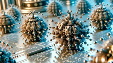 Nanotechnology Nanomachines Art Concept