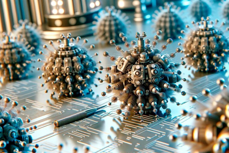 Des microbes à la vie artificielle : exploiter les moteurs bactériens pour les nanomachines Nanotechnology Nanomachines Art Concept