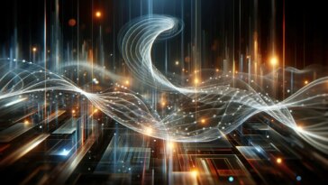 Abstract Energy Technology Ribbon