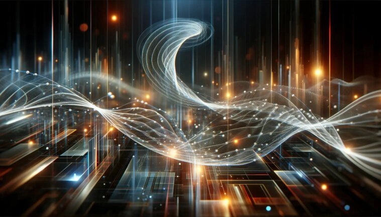 Abstract Energy Technology Ribbon