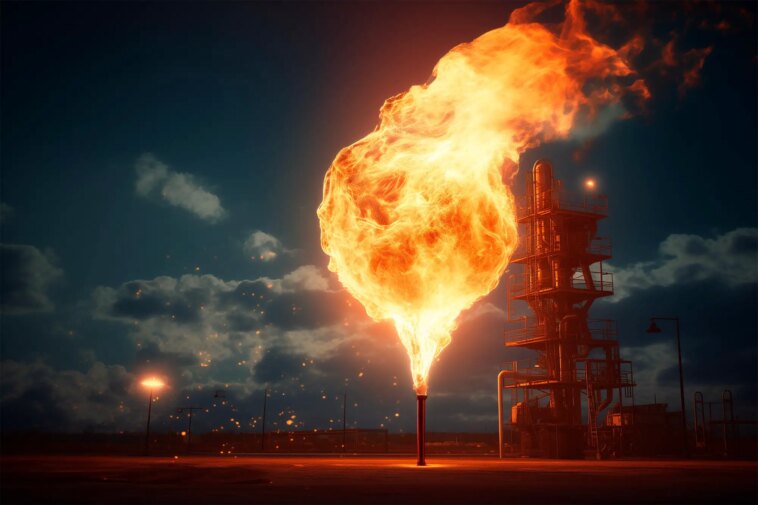 EMIT : le héros inattendu de la NASA dans la crise climatique Methane Natural Gas Flaring Concept