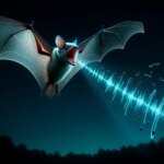 Bat Hunting Echolocation Art Concept