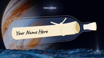 Sign Poem That Will Fly Aboard NASA Europa Clipper