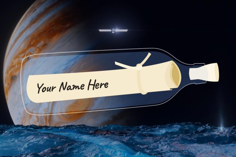 Sign Poem That Will Fly Aboard NASA Europa Clipper