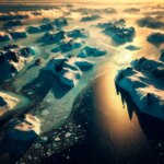 Fusion au Groenland : les plates-formes de glace perdent plus d'un tiers de leur volume Ice Sheet Melting Art Concept Illustration