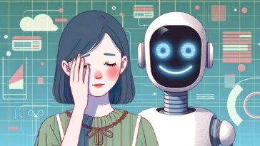 Embarrassed Woman Robot
