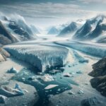 Glace en crise : les glaciers du Groenland fondent 5 fois plus vite qu'il y a 20 ans Melting Glacier Art Concept Illustration