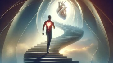 Climbing Stairs Heart