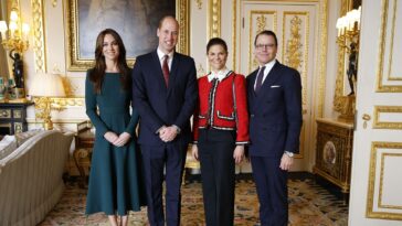 Kate Middleton et le prince William accueillent la princesse héritière de Suède Victoria au château de Windsor