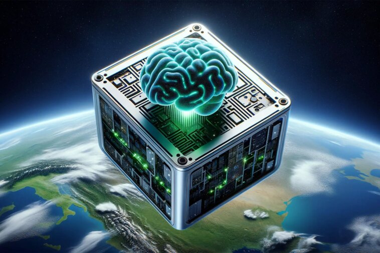 AI Nanosatellite Art Concept
