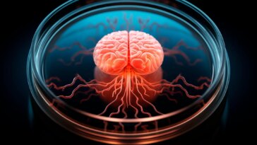 Brain Organoid Petri Dish Art Concept