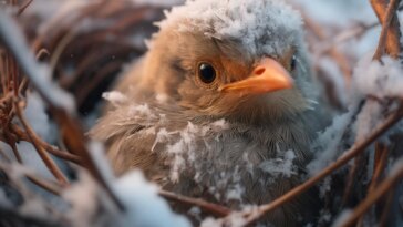 Bird Nest Snow