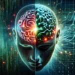 Brain Computational Model Art Concept