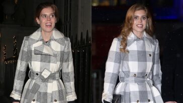 La princesse Béatrice ramène son manteau préféré pour chanter des chants de Noël