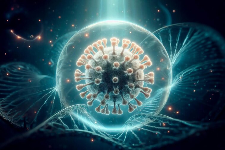 COVID Virus Shield Genetics Art