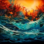 Abstract Evolution Early Life Art