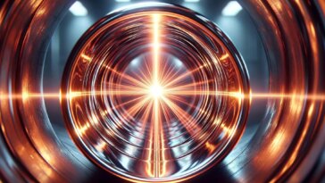 Particle Beam Tunnel Art