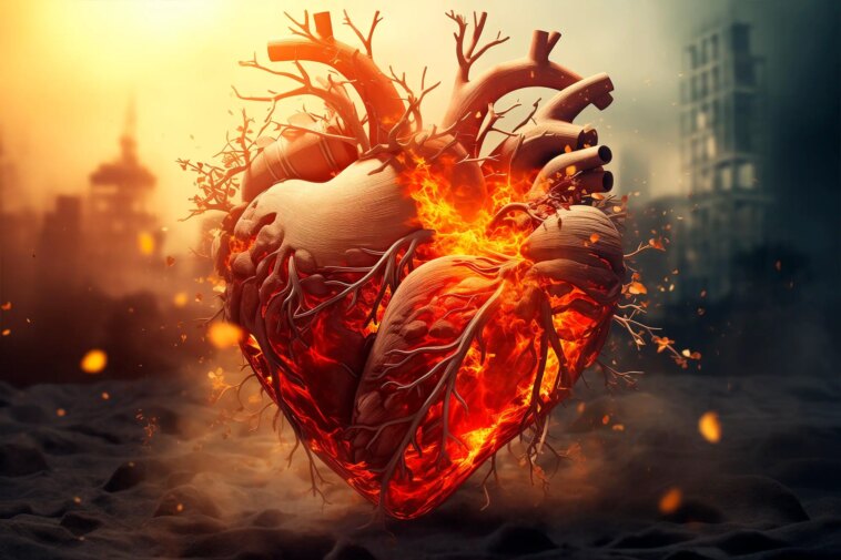 Extreme Heat Cardiology Heart Concept Art